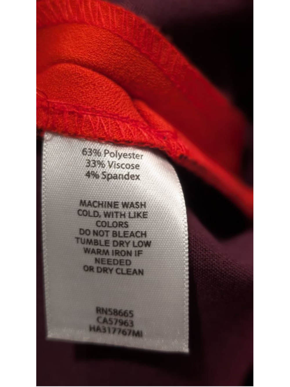 Women's Halogen Red Pencil Skirt with Slit - Size 6 - Picture 7 of 7